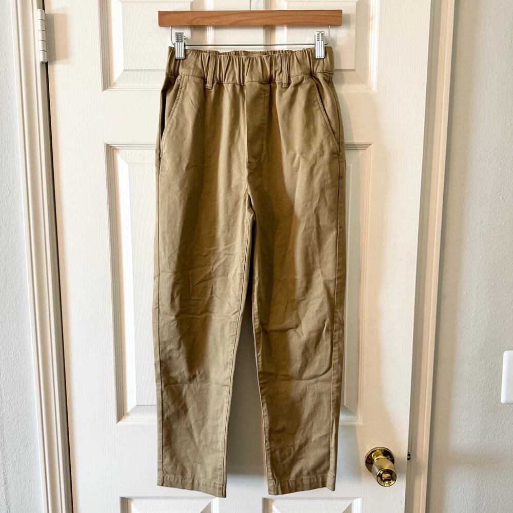 Toast Gabi Cotton Pull On Pants in Ash Brown - Picture 5 of 11